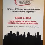 “It Takes A Village: Moving Baltimore Youth Forward, Together”